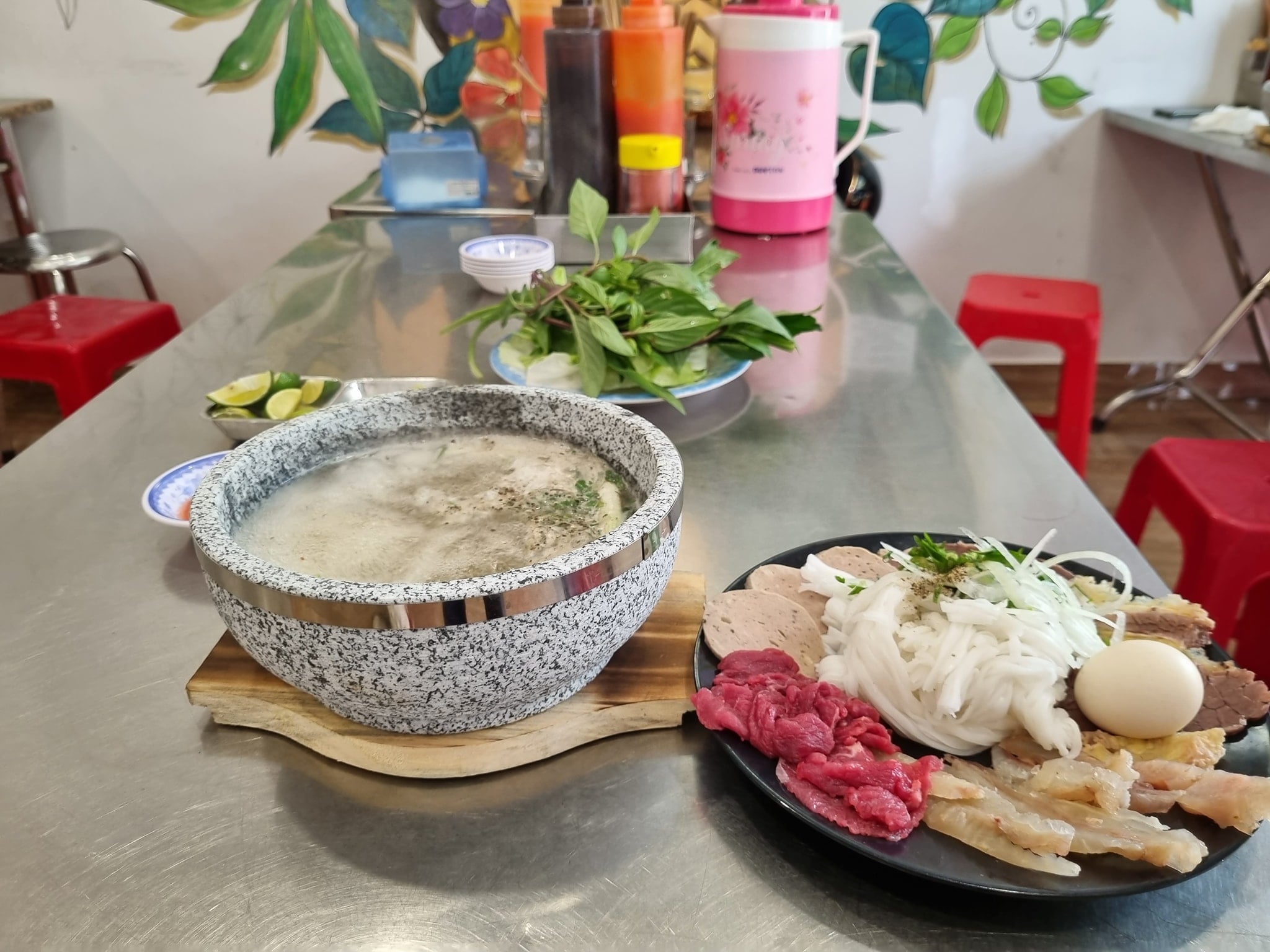 Menu quán phở Hiếu Đà Lạt khá đa dạng