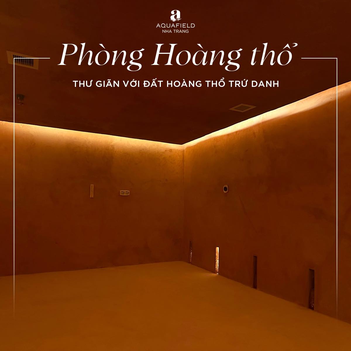 Phòng tắm xông hơi gia đình Phòng hoàng thổ Aquafield Nha Trang