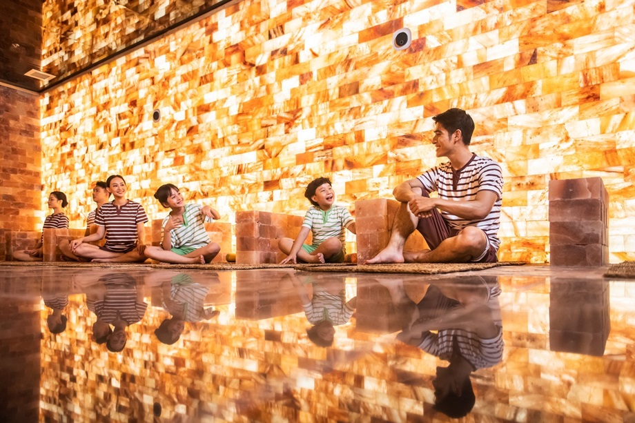 Phòng xông hơi đá muối tại Aquafield Nha Trang
