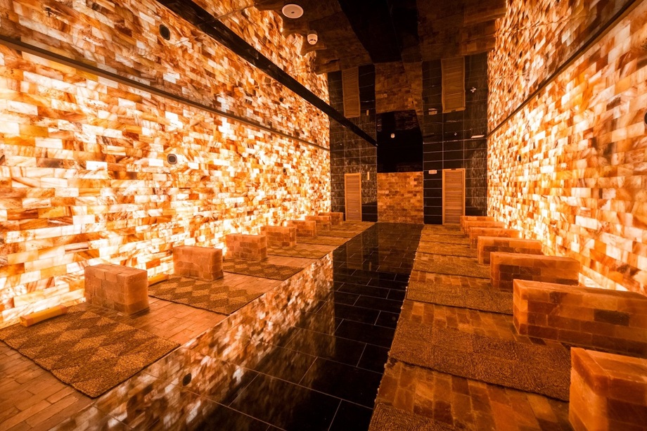 Phòng xông hơi đá muối Himalaya tại Aquafield Nha Trang 