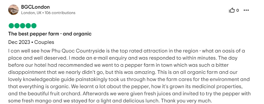 Phu Quoc Countryside Farm Reviews