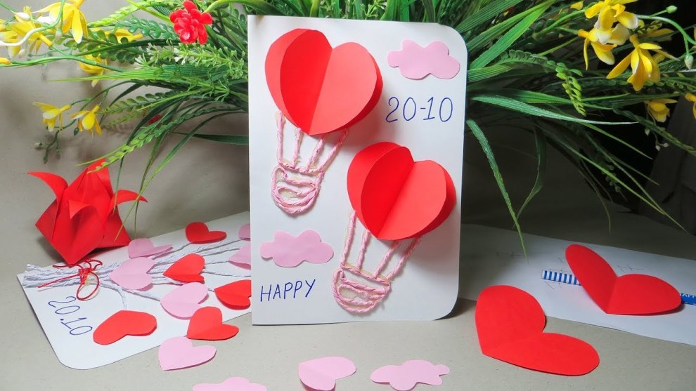Thiệp 20/10 thủ công cũng rất ý nghĩa