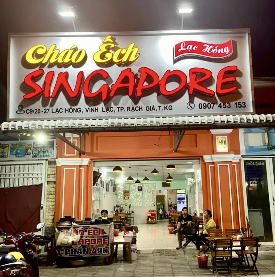 quán ăn ngon Rạch Giá Quán cháo ếch Singapore nổi tiếng TP Rạch Giá
