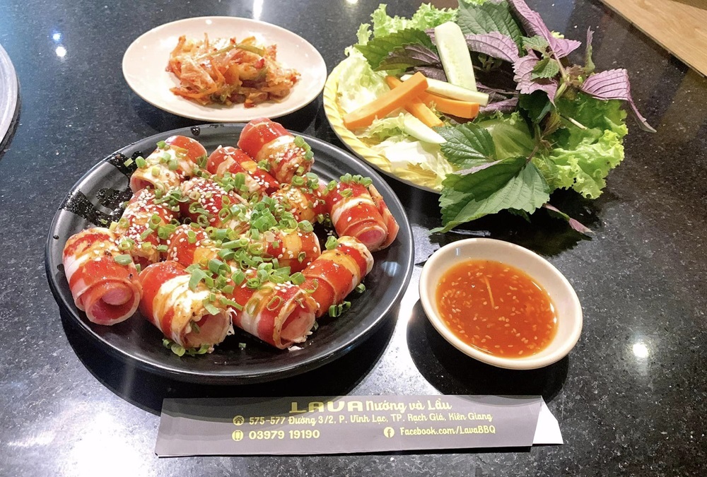 quán ăn ngon Rạch Giá Món ngon tại quán LAVA nướng và lẩu