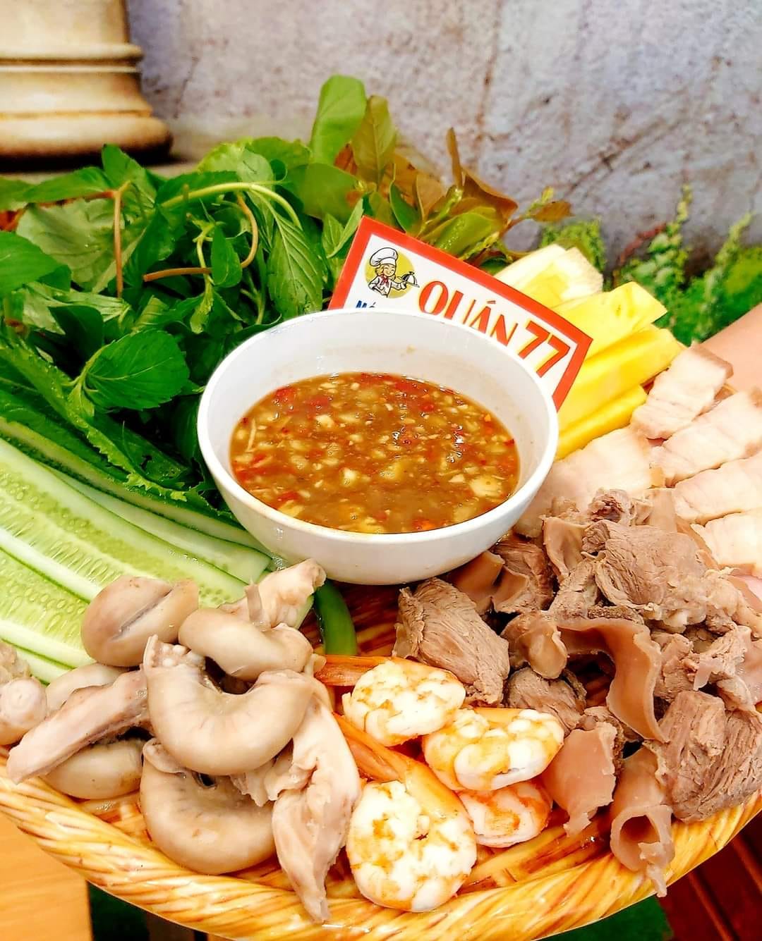 quán ăn ngon Rạch Giá Món ăn ngon dân dã tại Quán 77