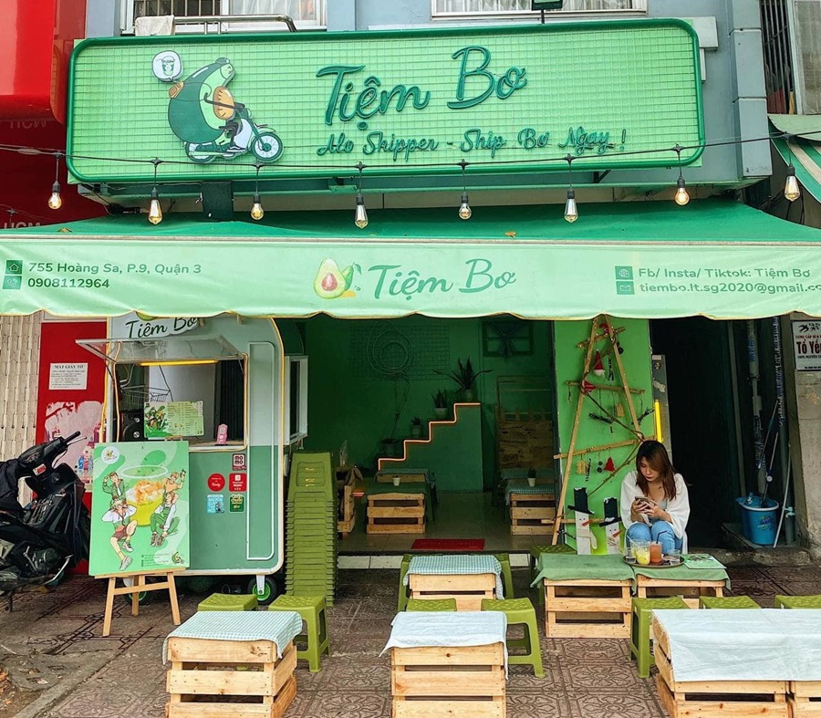 Quán kem bơ ở Sài Gòn Tiệm Bơ
