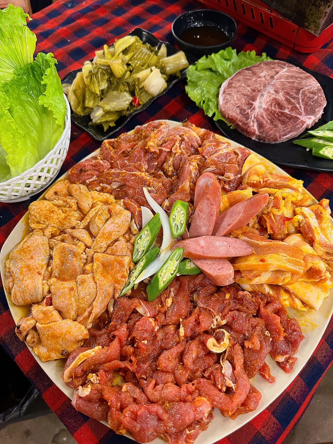 Quán nướng Hải Phòng Set nướng đầy đặn, giá phải chăng