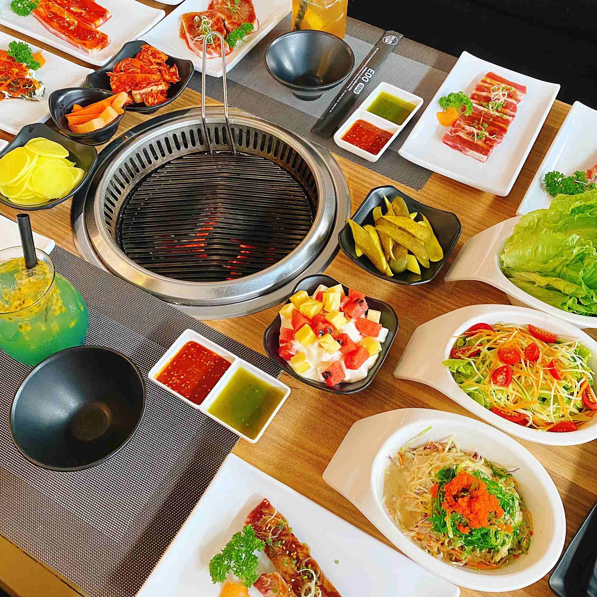 Quán nướng Hải Phòng Không gian quán rất sạch sẽ, đẹp mắt