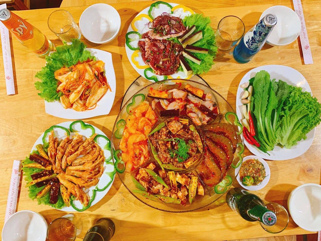 Quán nướng Huế Menu của quán có rất nhiều món ngon tuyệt hảo