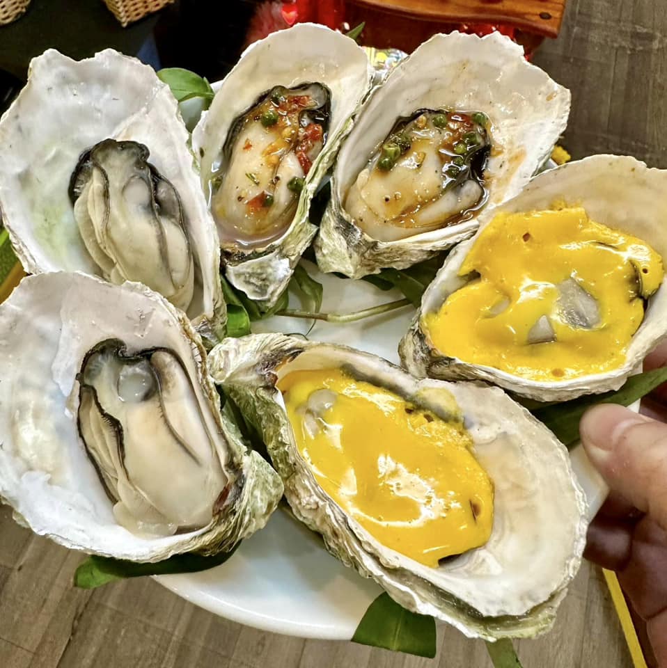 Những con hàu béo ngậy tại quán Ốc Mít 