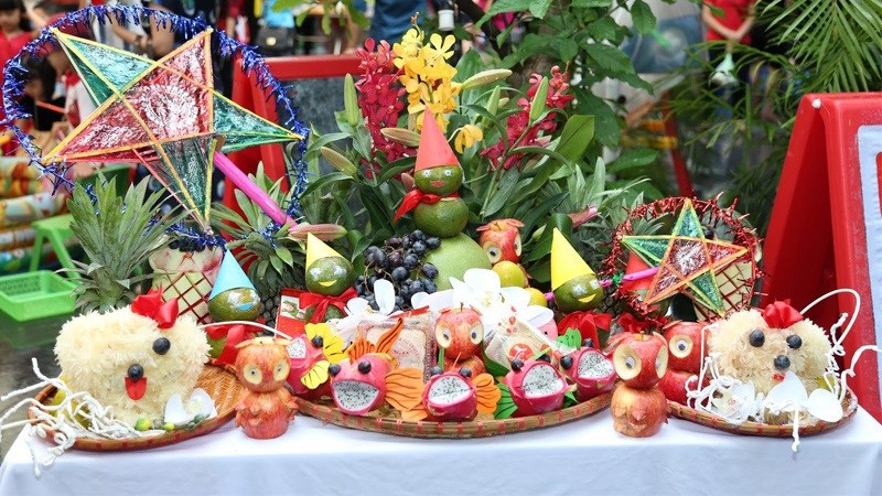 Mâm ngũ quả rằm Trung thu