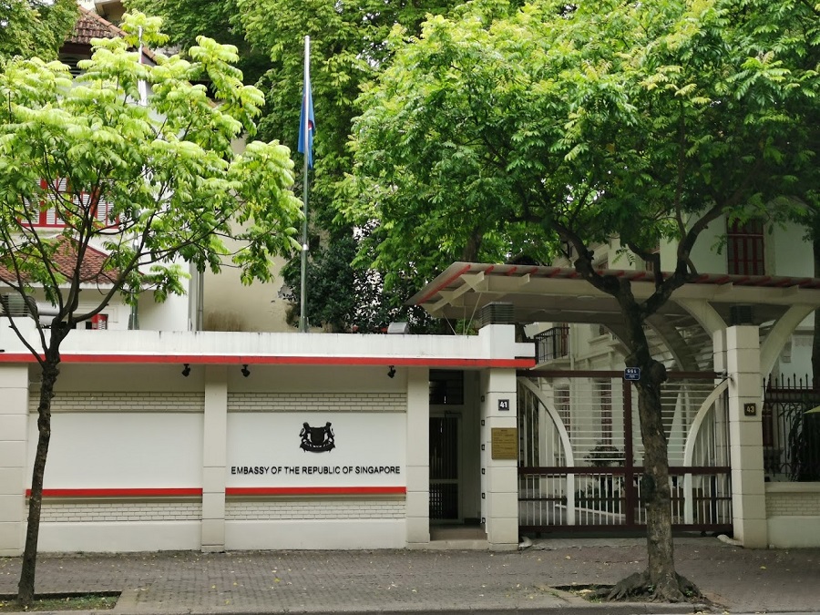 The Singapore Embassy in Hanoi