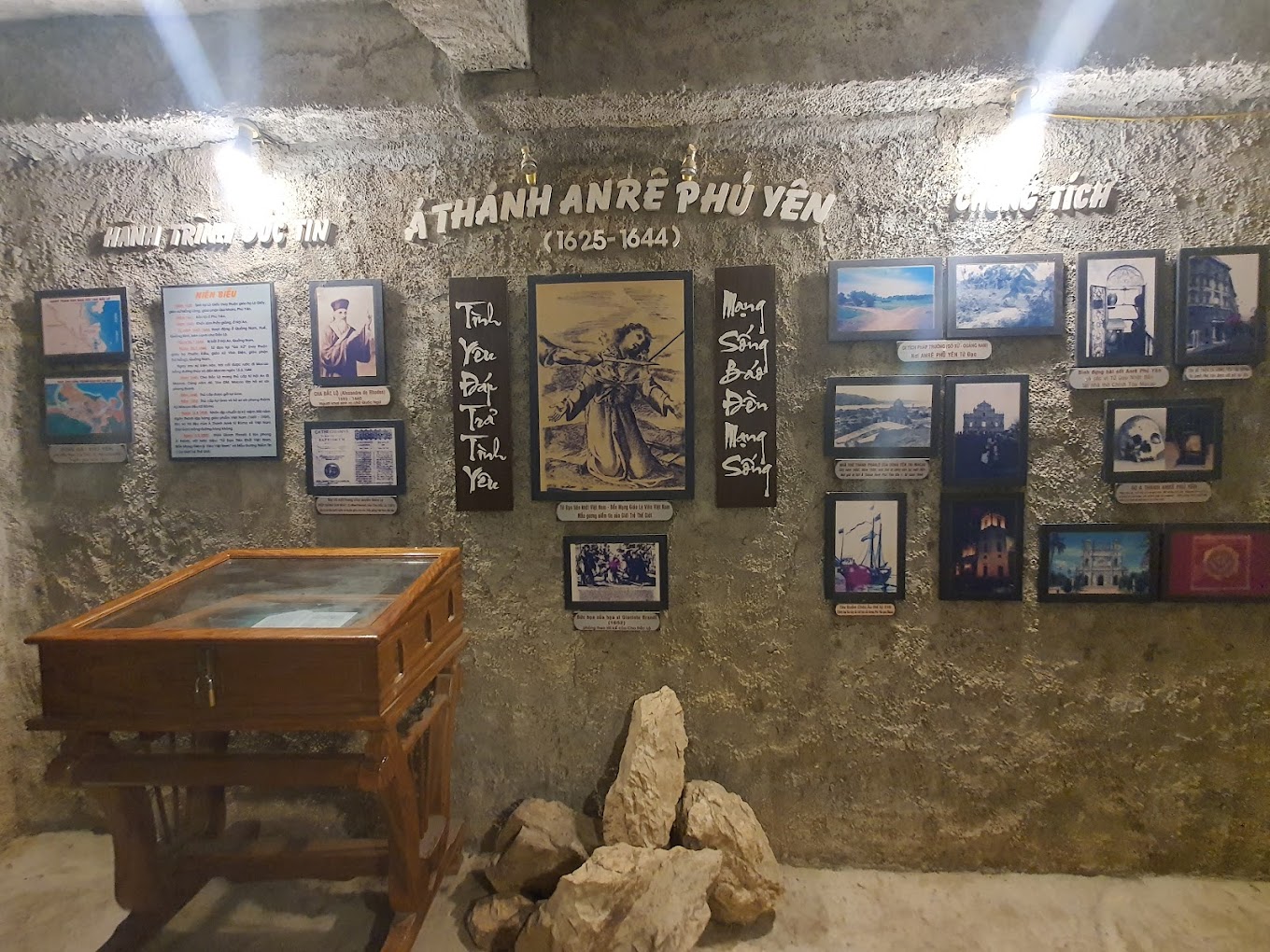 small cave within the church