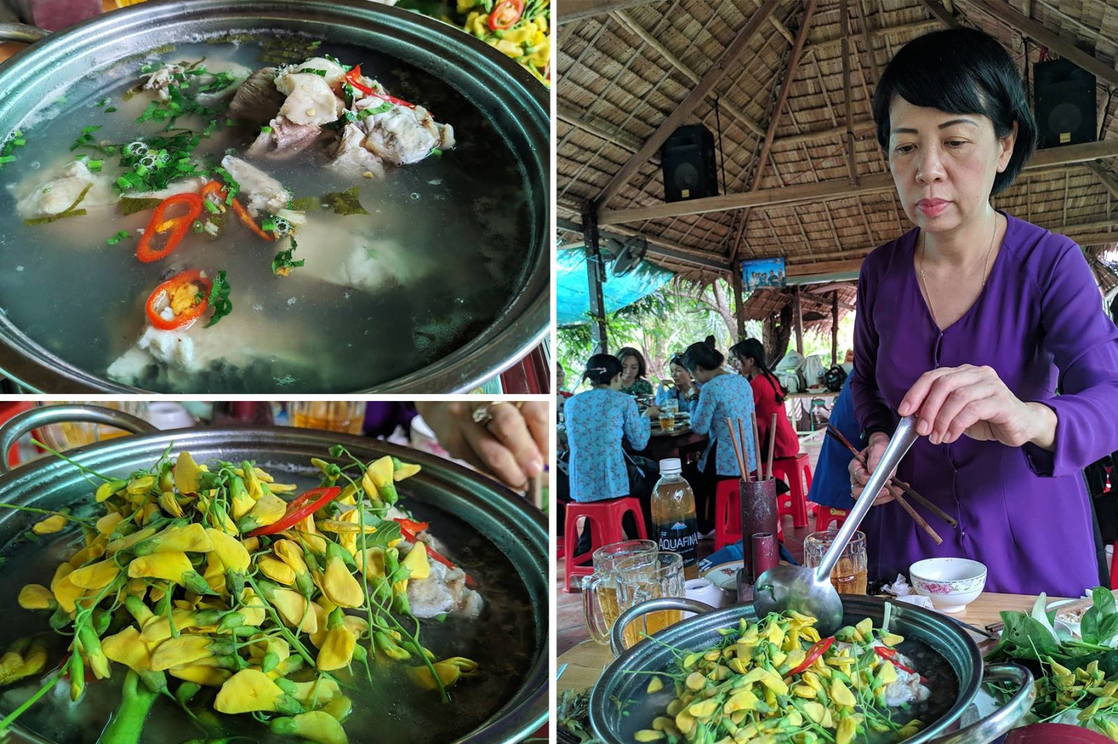 sumptuous meal on Con Son