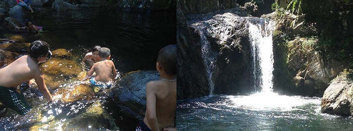 Đắm mình trong dòng suối Nước Lang mát lạnh