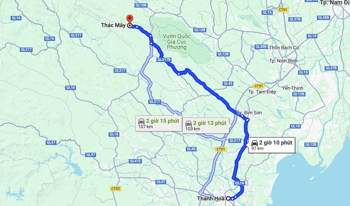 thác Mây Thanh Hóa ở đâu