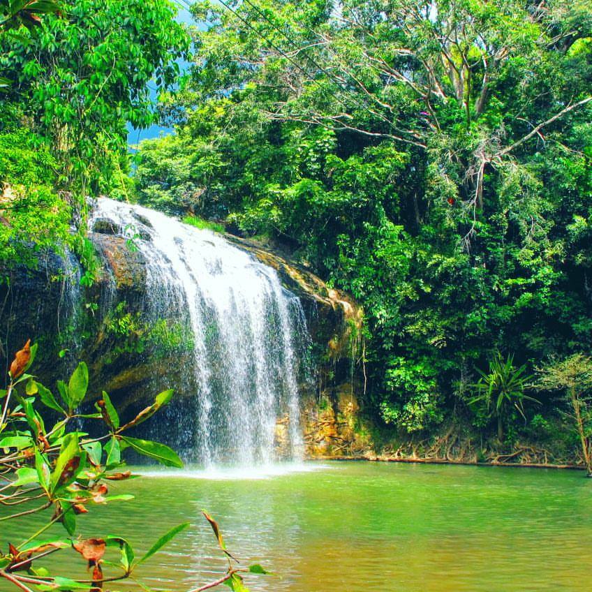 Thiên nhiên xanh mát tại thác Prenn