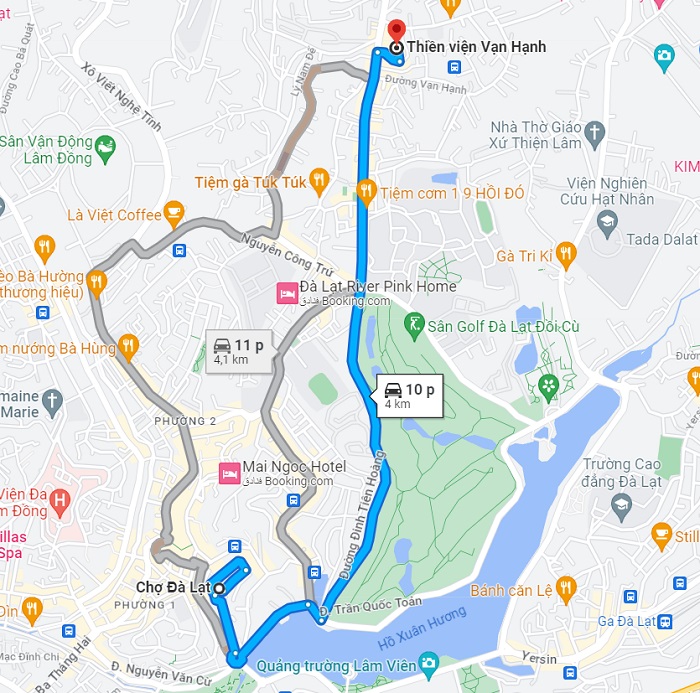 Thiền viện Vạn Hạnh Hướng dẫn cách di chuyển đến Thiền viện Vạn Hạnh