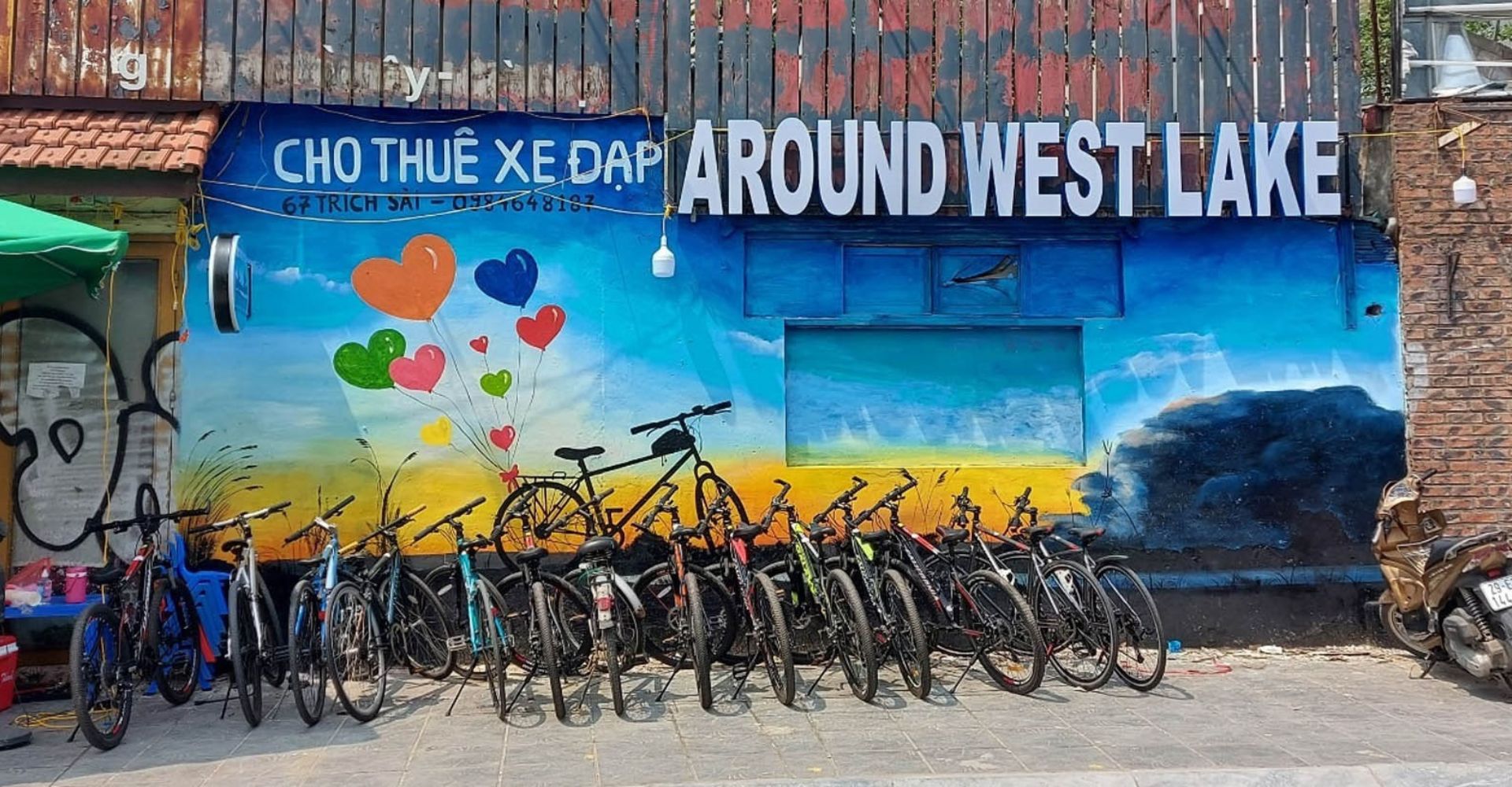 Thuê xe đạp Hồ Tây