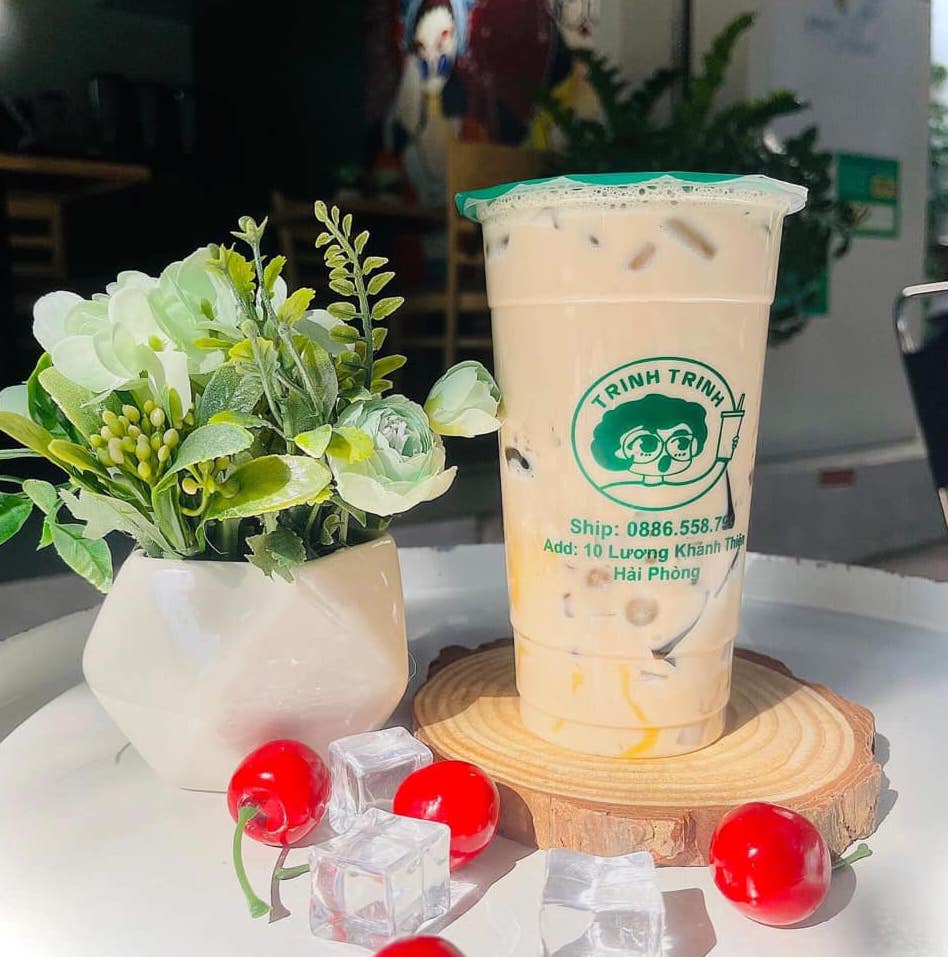 Trà sữa Hải Phòng Thoả cơn thèm với trà sữa nướng Trinh Trinh