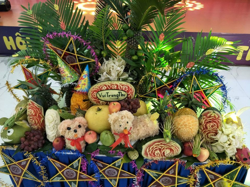 Mâm cỗ Trung thu tại trường học