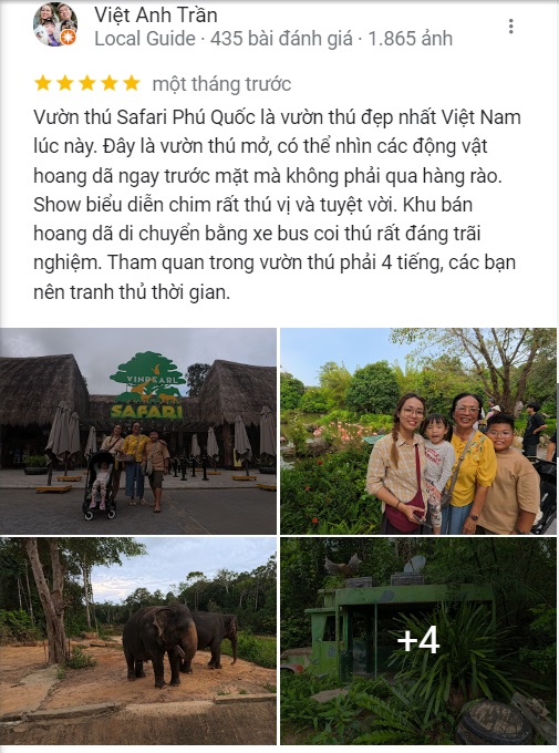 Reviews of Vinpearl Safari Phu Quoc