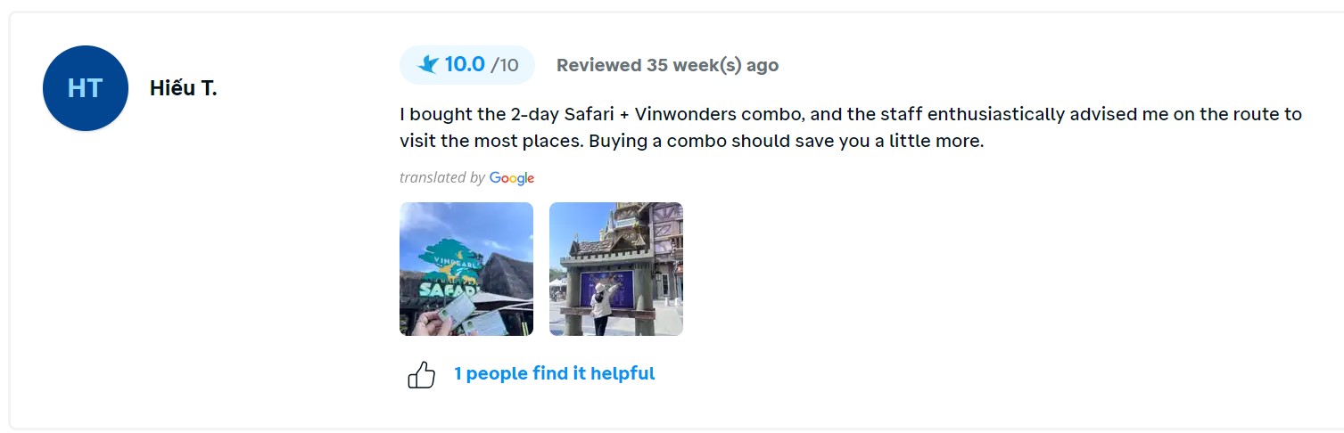 Reviews of VinWonders Phu Quoc
