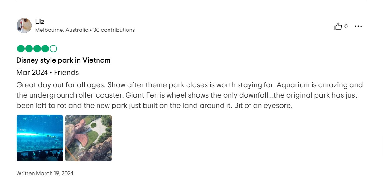 Reviews of VinWonders Phu Quoc