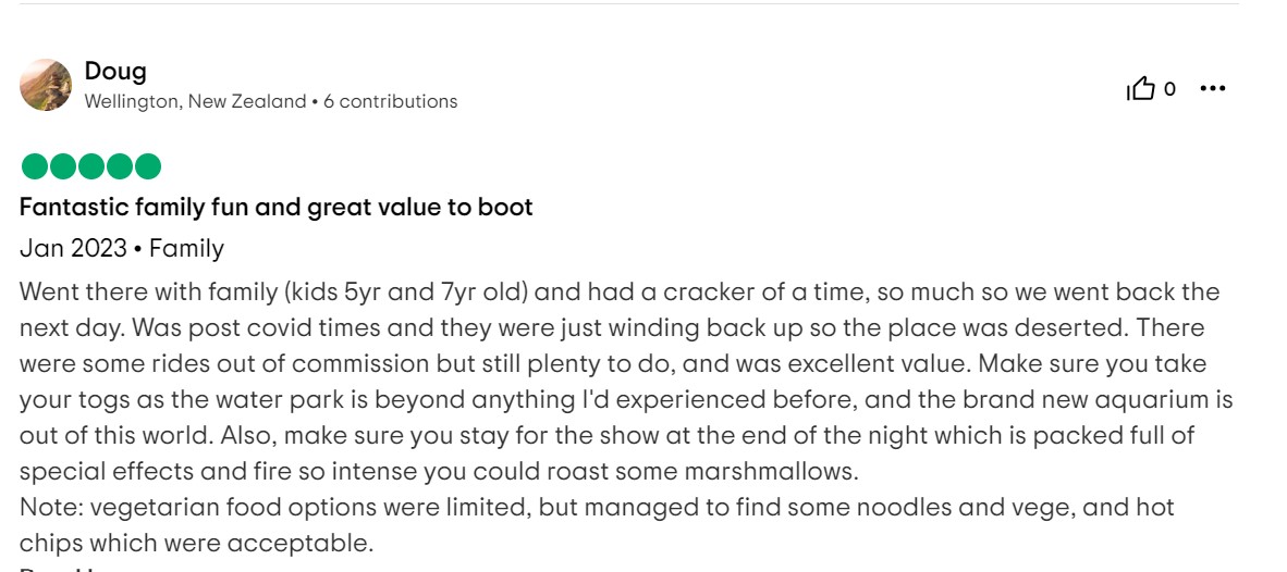 Reviews of VinWonders Phu Quoc