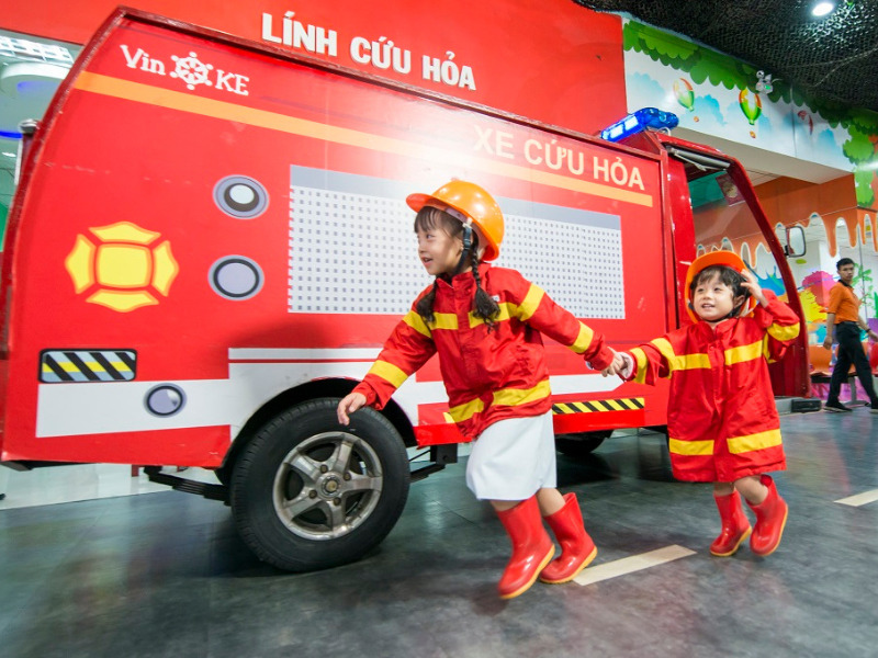 workshop làm bánh Hà Nội Các bé trải nghiệm trò chơi hướng nghiệp thú vị tại VinKE