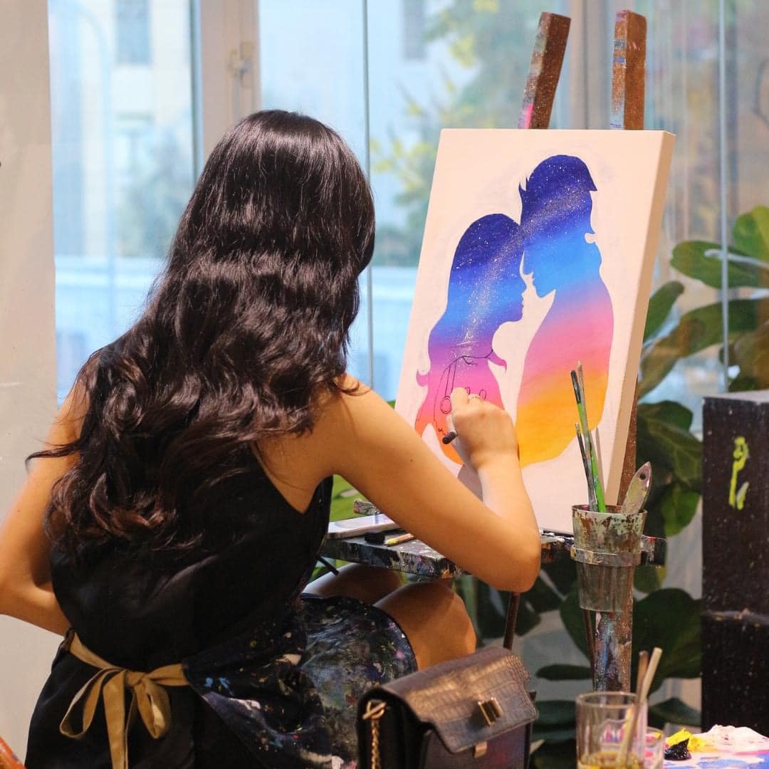 Workshop vẽ tranh Tipsy Art