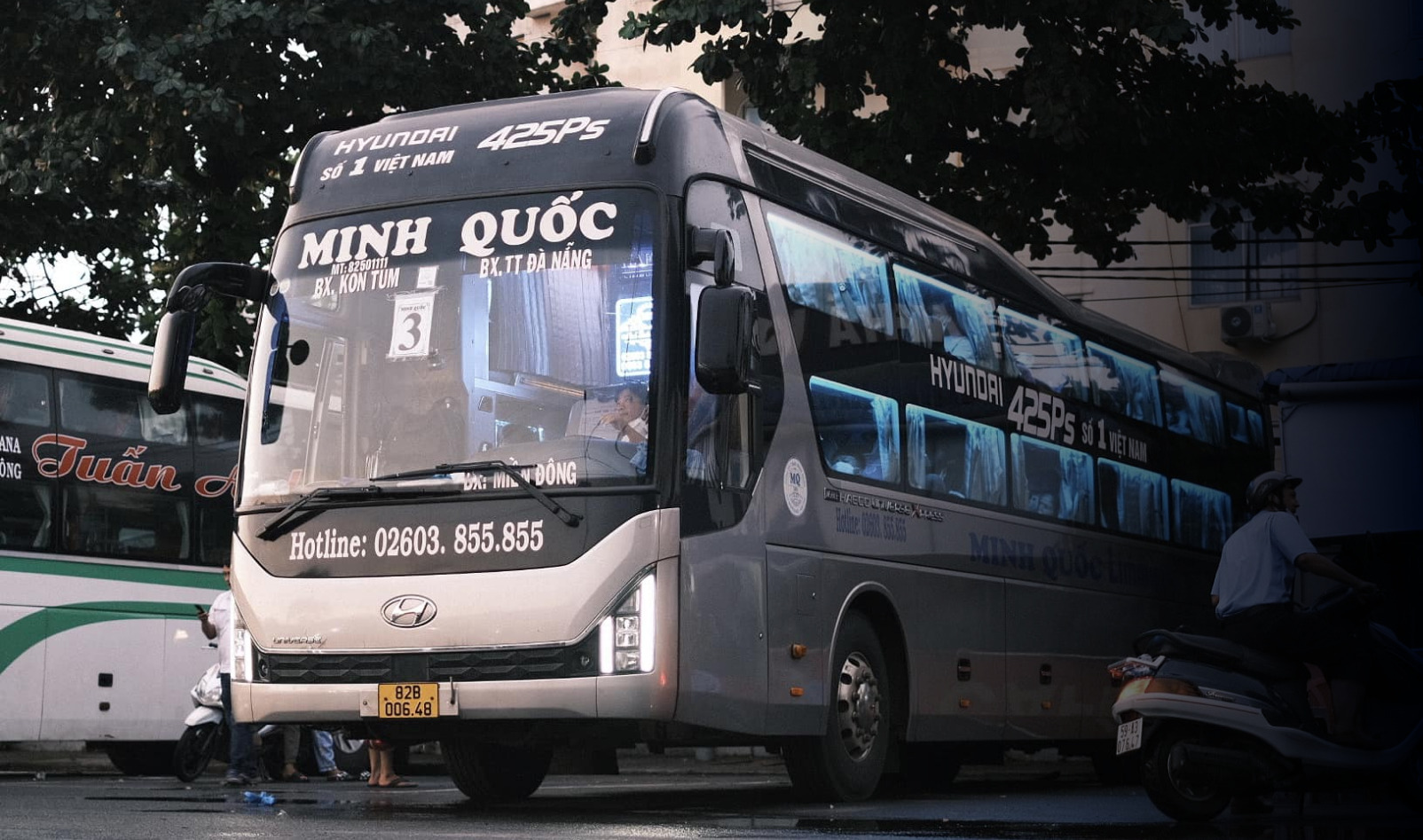 Xe Minh Quốc đi Măng Đen với giường nằm thoải mái