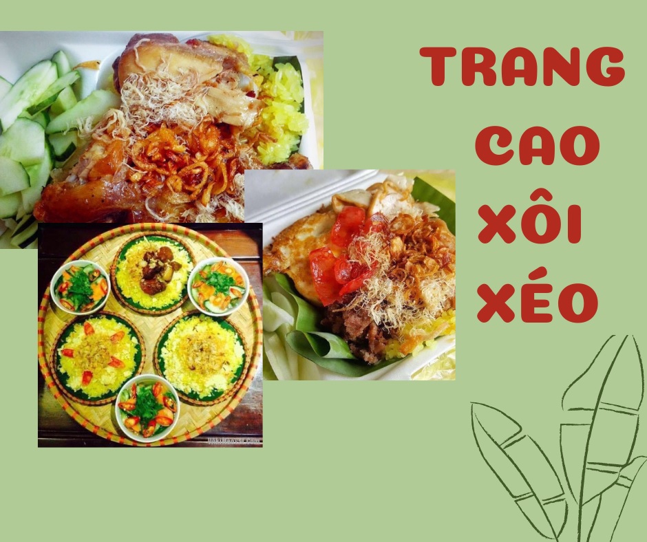 Xôi thịt Hải Phòng Trang Cao là tiệm xôi xéo ngon, được nhiều thực khách yêu thích