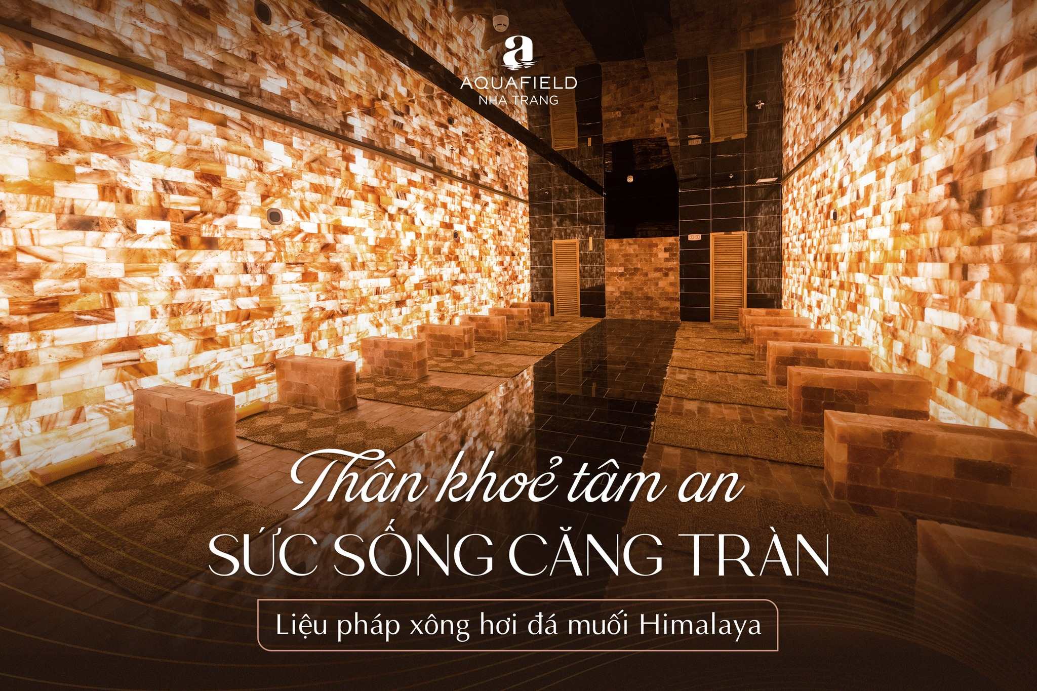 Xông hơi đá muối tại Aquafield Nha Trang
